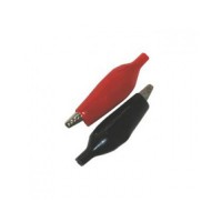 NA1013: Small Black or Red Alligator Clip, 2-Pack