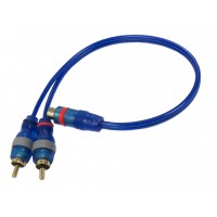 PPAY1BL: RCA Y Cable 1FT, One female to Two male