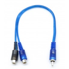 PPAY2BL: RCA Y Cable, One male to Two female