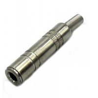 AC1023MM/MS: 6.5mm MONO / STEREO Metal Jack Connector with Tail