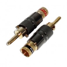 BG1007: LOCKING BANANA CONNECTOR FOR 16GA to 10GA WIRE, 2-Pack