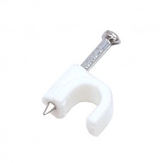 NCC-2WH: RG-6U Big Stud cable clips for coaxial cable,100-Pack