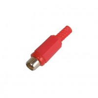 AC1018: RCA SOCKET WITH TAIL RED, CONNECTOR​