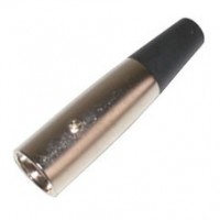 MC1003S: SILVER 3PIN MALE XLR CONNECTOR