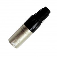 MC1007S: SILVER 3PIN MALE XLR CONNECTOR