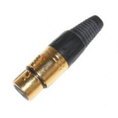 MC1008G: GOLD 3PIN FEMALE XLR CONNECTOR