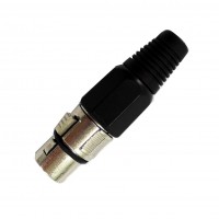 MC1008S: SILVER 3PIN FEMALE XLR CONNECTOR