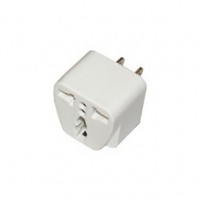 NA1043: AC 2 Pins flat plug to 110V/220V jack white