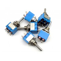 SW1006: MOMENTARY SWITCH 6 PIN DPDT - ON/OFF ON AMP-125VAC