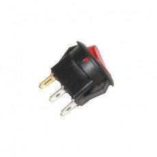 SW1034: LED ROCKER SWITCH SPST 3P ON/OFF 125V 13A,Bl,Rd