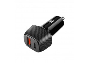 PH-USBTC: USB & TYE C Car Charger 20W PD3.0+QC3.0
