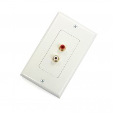 AV105G: Dual RCA Jack decora wall plate