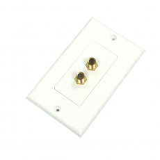 AV110G: Dual F-81 wall plate