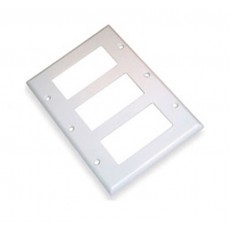 AV116: Triple port decora wall plate