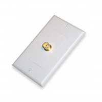 AV125G: Single BNC jack decora wall plate