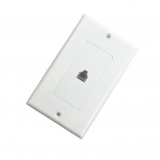 AV130D: Single modular jack Fake decora wall plate