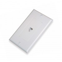 AV130G: Single modular jack decora wall plate