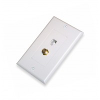 AV132G: 1*Phone Jack+1*F-81 decora wall plate