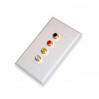 AV140G: 4 RCA Jack decora wall plate