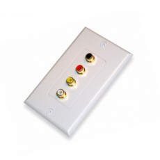 AV140G: 4 RCA Jack decora wall plate