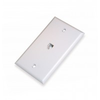 AV352: Single Modular Phone Jack wall plate