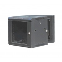 CAT100UD-06UBK: 6U Rear-Hinged Wall Mountable Cabinet Networking