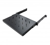 CAT105-12: 1U 12in Sliding Vented Rack Server Shelf 