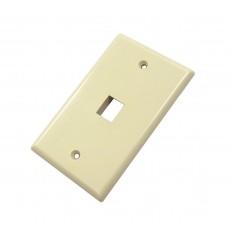 CAT503IV-1: 1 hole wall plate for CAT5/6