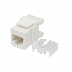 CAT-600DP: UTP CAT-6 Keystone Jack, dual IDC,180 Degree