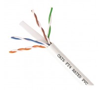 CAT6F-1000: CAT6 UTP SOLID CABLE FT4 RATED JACKET 1000FT