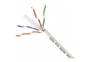 CAT6F-1000: CAT6 UTP SOLID CABLE FT4 RATED JACKET 1000FT