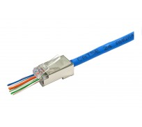 PH114L5-8M: RJ45 Metal Shielded Pass Through plug for CAT5e 