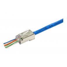 PH114L5-8M: RJ45 Metal Shielded Pass Through plug for CAT5e 