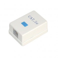 CAT-301: CAT5E Surface Mount Box with 1 RJ45 Jack