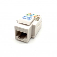 CAT-500E: Tool-less CAT-5E Keystone Jack (BK, WHT )