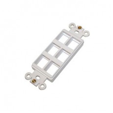 CAT504-6: 6 Keystone decora insert plate