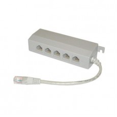 CAT-524: 1 to 5 out, CAT5E ISDN splitter with 15cm cable