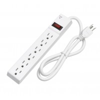 CAT-804: 6 Outlets Power Strips w/Surge Protector cETL Listed