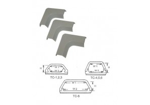 TC-5L: L Shape PVC Wiring Duct CSA Approval , Gray, 20/Pack