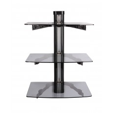 PPA-049-03: Triple Glass Shelf DVD Wall Mount