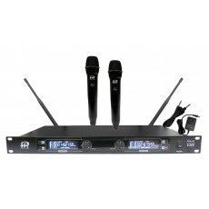 PPA61: 2-Channel 60M UHF Wireless Microphone Digital Display